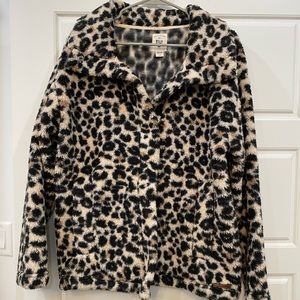 Billabong Leopard fleece jacket. New without tags.